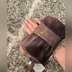 PRADA Clutch Bag/Leather/ Purple and Pink Bag